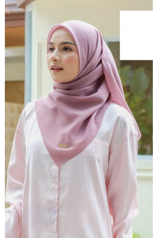 Hijab Segi 4 Double Haikon Lasercut Taro